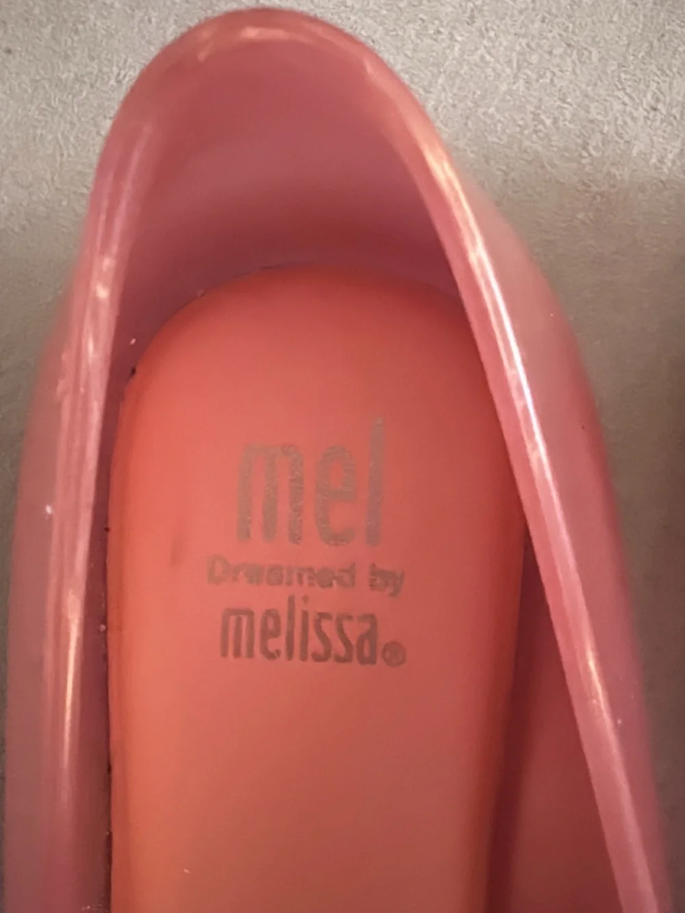 Mini Melissa Pink Sweet Love Ballerina Flats